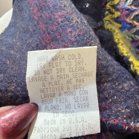 Vintage To the Max Zigzag Knit Sleeveless Mock-neck | Made in USA | S - Picture 9 of 10